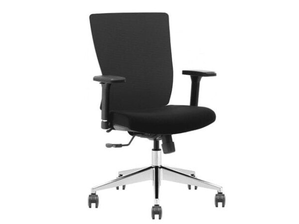 Complete thuiswerkplek  met ergonomische Schaffenburg 080 bureaustoel en werktafel - Nieuw - Afbeelding 3