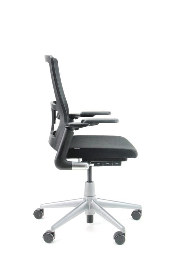 Ahrend 2020 Verta - NPR 1813 bureaustoel - Zwart - Chrome onderstel - Refurbished - Afbeelding 3