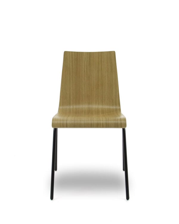 BO-3 vergaderstoel/werkstoel - Eiken - Zwart frame - Nieuw - Afbeelding 2