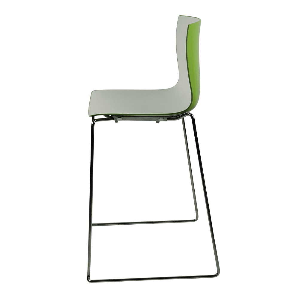 Arper - Barkruk - Catifa 46 - Groen - Chrome onderstel - Gebruikt - Afbeelding 4