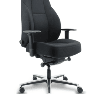 24 uur stoel/bureaustoel - B1 - Ergonomisch - Zwart - Nieuw