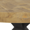 houten tafel rond blad