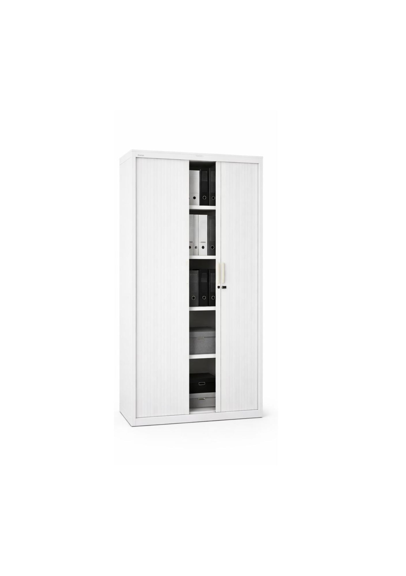 Steelcase archiefkast - 198 x 120 x 43 cm - Wit - Gebruikt - Afbeelding 2